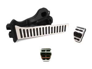 ES#2561397 - 1K1721503ADKT - Pedal Set - Brushed Aluminum - Upgrade your interior look - Genuine Volkswagen Audi - Audi