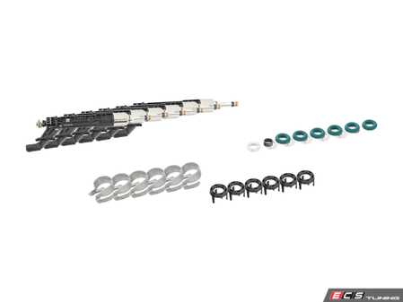 ES#4706066 - 06m906036amKT - Fuel Injector Kit - Includes both upper, lower clip, injector seals and a set of injectors. - Genuine Volkswagen Audi - Audi