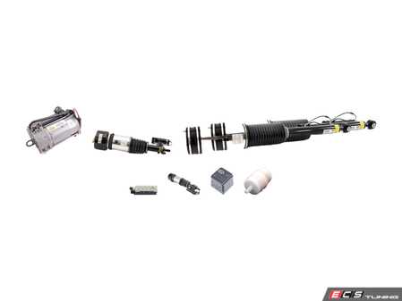 ES#4674144 - 2203202238KT2 - Complete Front & Rear Air Suspension Air-Matic Strut Kit - Featuring Arnott Front and Rear Struts, Air Suspension Compressor, Filter, Relay, and Valve Block - Arnott - Mercedes Benz