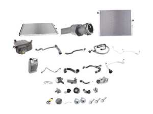 ES#4845375 - 11517846361AKT3 - Cooling System Refresh Kit - Level 3 - Everything you need to totally service your cooling system, including a radiator and belt service. - Assembled By ECS - BMW