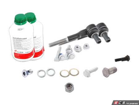 ES#4020221 - 8D1422053BKT - Steering Rack Installation Kit  - Comes with hardware, fluid, banjos and outer tie rod ends for a complete repair - Assembled By ECS - Audi Volkswagen