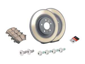 ES#4460866 - 4h0615601qKT - Rear Brake Service Kit  - Featuring genuine rotors and pads. - Genuine Volkswagen Audi - Audi