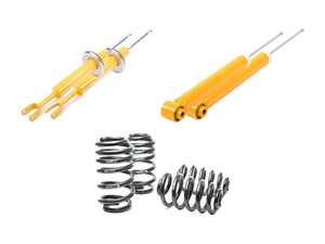 ES#2593892 - 50310KT - Cup Kit - H&R Springs With Koni Shocks & Struts - Unrivaled comfort and performance. Average lowering of 1.2"F 1.2"R - Assembled By ECS - Audi