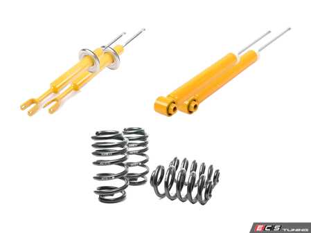 ES#2593892 - 50310KT - Cup Kit - H&R Springs With Koni Shocks & Struts - Unrivaled comfort and performance. Average lowering of 1.2"F 1.2"R - Assembled By ECS - Audi