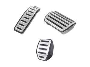ES#2707816 - 95542321010KT1 - Aluminum & Rubber Pedal Cap Set - For vehicles with manual transmission - Genuine Porsche - Porsche