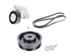 ES#2808496 - 0019931896KT6 - Accessory Belt Kit  - Includes accessory belt, belt tensioner assembly, and idler pulley - Genuine Mercedes Benz - Mercedes Benz