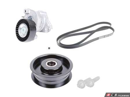 ES#2808496 - 0019931896KT6 - Accessory Belt Kit  - Includes accessory belt, belt tensioner assembly, and idler pulley - Genuine Mercedes Benz - Mercedes Benz