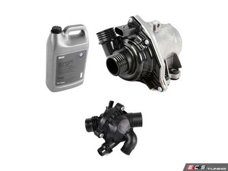 ES#3659078 - 11517568595KT - Water Pump And Thermostat Kit - Everything you need to replace your water pump and thermostat with OE BMW components. - Genuine BMW - BMW