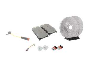 ES#3619822 - 005420952041KT2 - Front Brake Service Kit  - Featuring Meyle rotors and Meyle pads - Assembled By ECS - Mercedes Benz