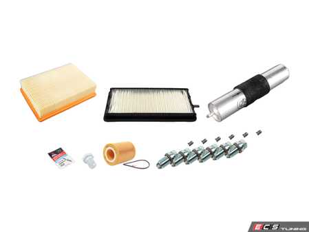 ES#2723014 - M52INS2Dg2KT - "Dry" Inspection II Service Kit - Includes spark plugs and all filters - add your preferred fluids for a complete service - Genuine BMW - BMW