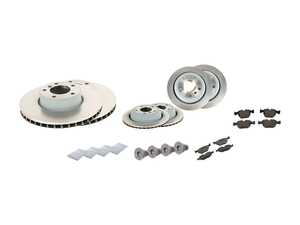 ES#3647784 - 341167670592KT - Front And Rear Brake Service Kit - Featuring OEM BMW pads, rotors and wear sensors. - Genuine BMW - BMW