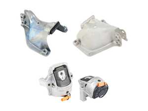 ES#2678042 - 8R0199381ADKT - Engine Mount Set - Includes both engine mounts with retaining plates - Genuine Volkswagen Audi - Audi