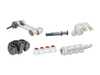 ES#2966636 - 1K0511327BAKT5 - Rear Sway Bar Installation Kit  - Includes bushings, clamps and bolts - 18mm - Assembled By ECS - Volkswagen