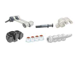 ES#2966636 - 1K0511327BAKT5 - Rear Sway Bar Installation Kit  - Includes bushings, clamps and bolts - 18mm - Assembled By ECS - Volkswagen