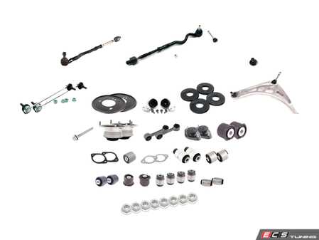 ES#2848999 - E463112-LVL3 - Front And Rear Suspension Refresh Kit - Level 3 - Complete heavy duty front and rear suspension rebuild kit with ZHP control arms - Assembled By ECS - BMW