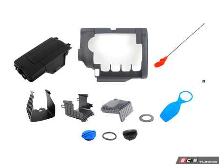 ES#2763063 - 03G103907KT - Engine Compartment Cover Kit - Give your engine bay a factory fresh look with all new covers - Genuine Volkswagen Audi - Volkswagen