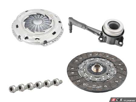 ES#2535869 - 06A141031QXKT - Clutch Kit - Includes pressure plate, clutch disc, throwout bearing, and pressure plate hardware - Genuine Volkswagen Audi - Volkswagen