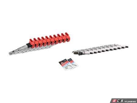ES#5385990 - 07L905115BKT3 - Ignition Service Kit - Includes 10 Genuine ignition coil packs, genuine spark plugs, and dielectric spark plug boot protection - Genuine Volkswagen Audi - Audi