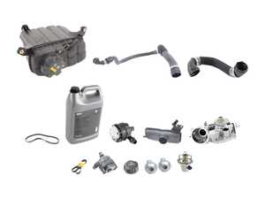 ES#4845374 - 11517846361AKT2 - Cooling System Refresh Kit - Level 2 - A more advanced refresh kit - with primary cooling system hoses and accessory belt - Assembled By ECS - BMW