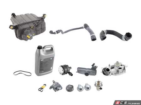 ES#4845374 - 11517846361AKT2 - Cooling System Refresh Kit - Level 2 - A more advanced refresh kit - with primary cooling system hoses and accessory belt - Assembled By ECS - BMW
