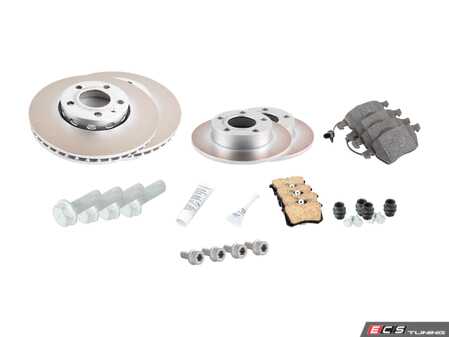ES#2972614 - 8d0698601a2KT - Front & Rear Brake Service Kit (288x25/245x10) - Featuring Genuine Rotors and pads - Genuine Volkswagen Audi - Volkswagen