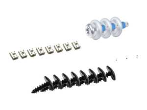 ES#3146908 - n90974701instKT - Belly Pan Installation Hardware Kit - Includes all required clips and screws - Genuine Volkswagen Audi - Volkswagen