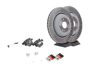 ES#4643657 - 1644230812KT2 - Rear Brake Service Kit - Featuring Genuine Mercedes-Benz rotors, and Genuine Mercedes-Benz pads - Genuine Mercedes Benz - Mercedes Benz
