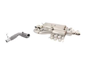 ES#2918103 - TBMK7R8KT - 3" Turbo Back Exhaust System - Resonated - Get that Exhaust tone you've been looking for! Features 3" construction with quad Polished oval tips and a high flow cat. - Milltek Sport - Volkswagen