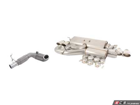 ES#2918103 - TBMK7R8KT - 3" Turbo Back Exhaust System - Resonated - Get that Exhaust tone you've been looking for! Features 3" construction with quad Polished oval tips and a high flow cat. - Milltek Sport - Volkswagen