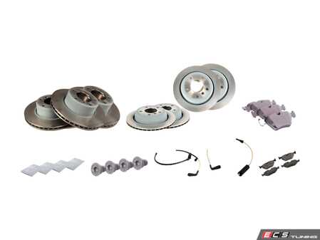 ES#3647783 - 341167670612KT - Front And Rear Brake Service Kit - Featuring OEM BMW pads, rotors and wear sensors. - Genuine BMW - BMW