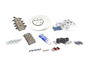 ES#2696263 - 3A0615301AKT8 - Front & Rear Brake Service Kit - All of the parts necessary for a complete brake service - Assembled By ECS - Volkswagen