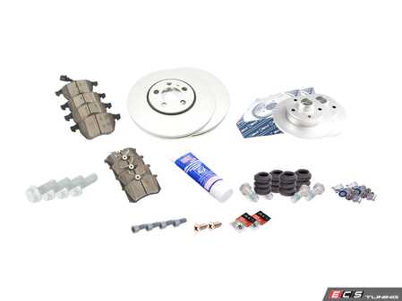 ES#2696263 - 3A0615301AKT8 - Front & Rear Brake Service Kit - All of the parts necessary for a complete brake service - Assembled By ECS - Volkswagen