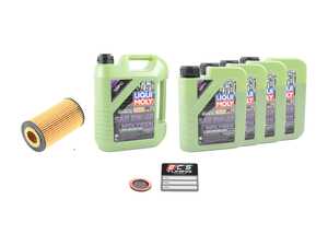 ES#4642937 - 1121840025KT - Liqui Moly Molygen Oil Service Kit (5w-40) - Includes Hengst filter and Liqui Moly Molygen New Generation 229.5 Spec oil - Assembled By ECS - Mercedes Benz