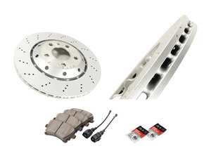 ES#2681145 - 8E0615601ABKT1 - Rear Brake Service Kit - Featuring OEM rotors and ECS DD23 Daily Driver brake pads - Assembled By ECS - Audi