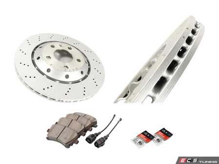 ES#2681145 - 8E0615601ABKT1 - Rear Brake Service Kit - Featuring OEM rotors and ECS DD23 Daily Driver brake pads - Assembled By ECS - Audi