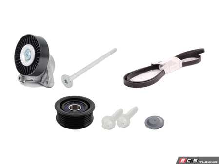 ES#2792671 - 0119979792KT3 - Accessory Belt Kit - Level 2 - Includes accessory belt, belt tensioner assembly and idler pulley - Genuine Mercedes Benz - Mercedes Benz