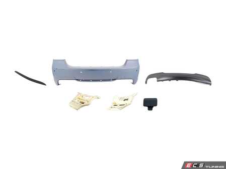 ES#514274 - E90MTECH-REAR - M Tech Rear Bumper Assembly - Complete rear bumper cover, including trim and lower diffuser  - Genuine BMW - BMW
