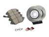 ES#2975826 - 1K0615301ADDKT1 - Front Brake Service Kit - Featuring ECS V5 rotors and ECS DD23 ceramic pads. - Assembled By ECS - Audi