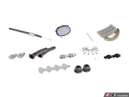 ES#4430005 - 34411165021PPKT - Parking Brake Upgrade Kit - Everything you need to service and upgrade parking brake system - easier engagement for both parking and drifting - Assembled By ECS - BMW