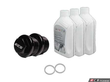 ES#4057073 - G052527AKT4 -  Manual Transmission Service Kit - With ECS Magnetic Drain Plug - Featuring 3 liters of genuine fluid and a ECS magnetic drain plug to service your transmission. - Assembled By ECS - Volkswagen