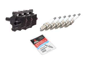 ES#3623864 - 0001587503KT5 -  Ignition Service Kit - Includes three Genuine coil packs and six Genuine spark plugs - Genuine Mercedes Benz - Mercedes Benz