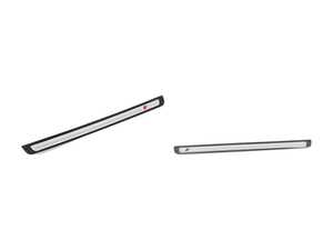 ES#2162734 - 8T0898301 - S-Line Door Sill Kit - Satin Black / Aluminum - Includes the left & right side featuring the "S-Line" logo - Genuine Volkswagen Audi - Audi
