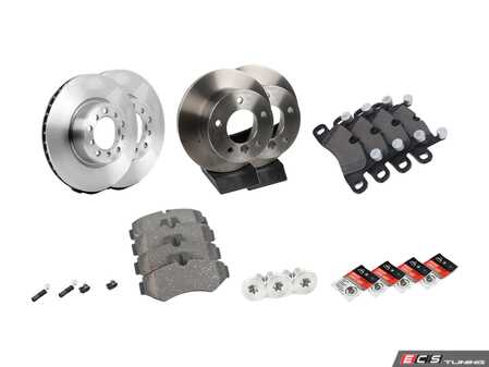 ES#4643691 - 1264210512KT12 - Front & Rear Brake Service Kit - Featuring Brembo rotors, and Brembo Ceramic pads - Assembled By ECS - Mercedes Benz