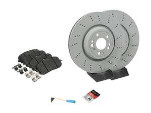 ES#4690405 - 167421080107KT2 - Front Brake Service Kit - Featuring Genuine Mercedes-Benz Front Rotors, and Front Brake Pads - Genuine Mercedes Benz - Mercedes Benz