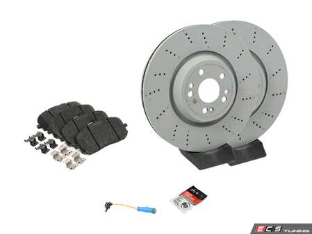 ES#4690405 - 167421080107KT2 - Front Brake Service Kit - Featuring Genuine Mercedes-Benz Front Rotors, and Front Brake Pads - Genuine Mercedes Benz - Mercedes Benz