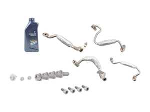 ES#4212800 - 11427848526KT - Turbo Oil Line Replacement Kit  - Replace leaking or damaged lines to ensure your turbos are well lubricated for long lasting life! - Assembled By ECS - BMW