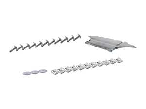 ES#3648485 - 8k1863821KT - Belly Pan & Installation Hardware Kit - Includes a replacement belly pan with all necessary mounting hardware - Assembled By ECS - Audi