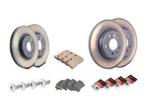 ES#3690060 - 8k0698451fKT - Front & Rear Brake Service Kit - Featuring genuine Audi rotors and pads - Genuine Volkswagen Audi - Audi