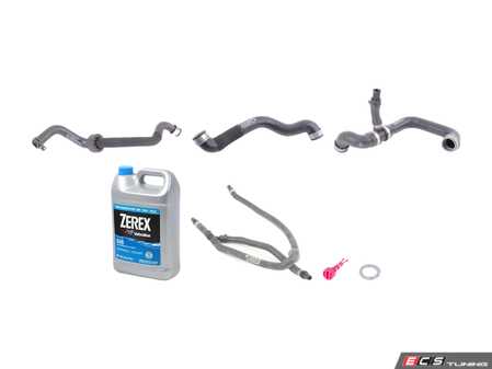 ES#2777449 - 2045000375KT - Radiator Hose Replacement Kit - Includes Upper And Lower Radiator Hoses, Breather Hose, Coolant And Drain Plug - Genuine Mercedes Benz - Mercedes Benz