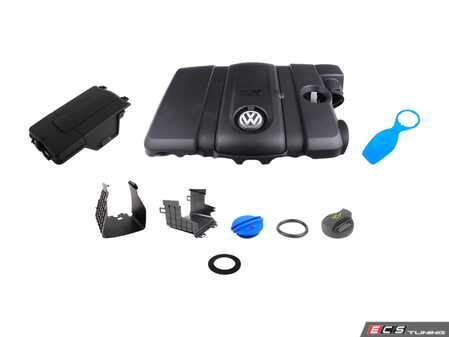 ES#2763633 - 07K129607JKT - Engine Cover Kit - Give your engine bay a factory fresh look with all new covers - Genuine Volkswagen Audi - Volkswagen